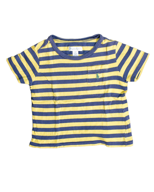 A Yellow Short Sleeve Tops from Ralph Lauren in size 12-18M for boy. (Front View)