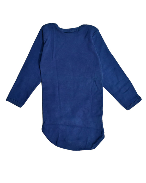 A Blue Bodysuits from Petit Bateau in size 12-18M for boy. (Back View)