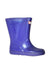 A Purple Rain Boots from Hunter in size 10Y for girl. (Front View)