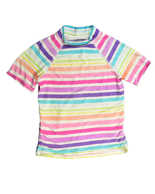 A Multicolour Rash Guards from Lands' End in size 8Y for girl. (Front View)
