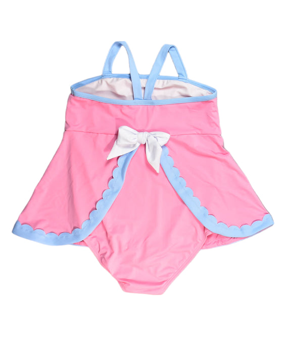 A Pink Swimsuits from The Beaufort Bonnet Company in size 7Y for girl. (Back View)