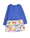 A Blue Long Sleeve Dresses from Boden in size 8Y for girl. (Back View)