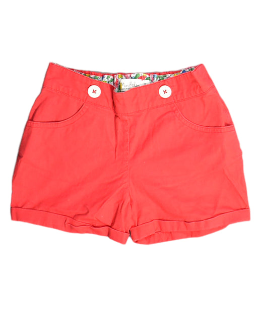 A Red Shorts from Boden in size 7Y for girl. (Front View)