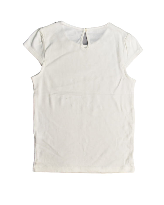 A White Sleeveless Tops from Gymboree in size 8Y for girl. (Back View)