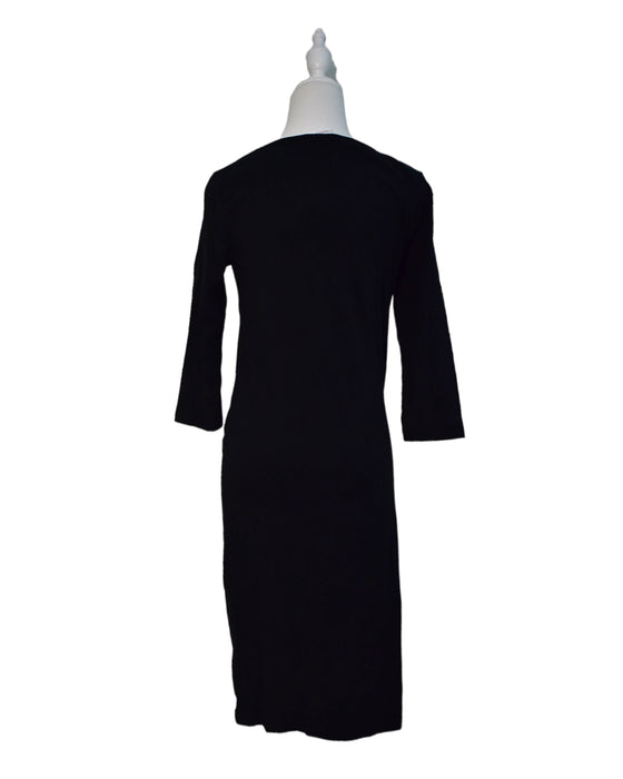 A Black Long Sleeve Dresses from Mamalicious in size S for maternity. (Back View)