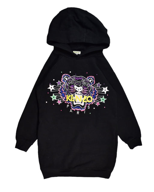 A Black Hoodie from Kenzo in size 8Y for girl. (Front View)