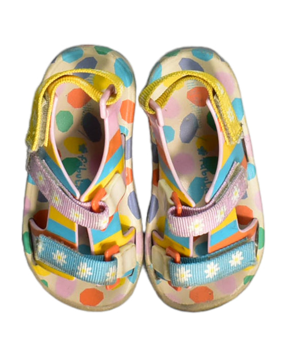 A Multicolour Sandals from Mini Melissa in size 3T for girl. (Back View)