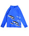A Blue Rash Guards from Seed in size 4T for boy. (Front View)