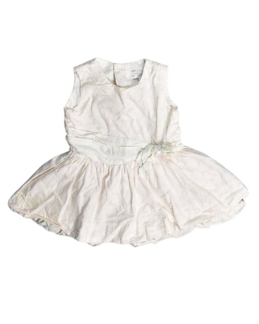 A White Sleeveless Dresses from Chateau de Sable in size 12-18M for girl. (Front View)