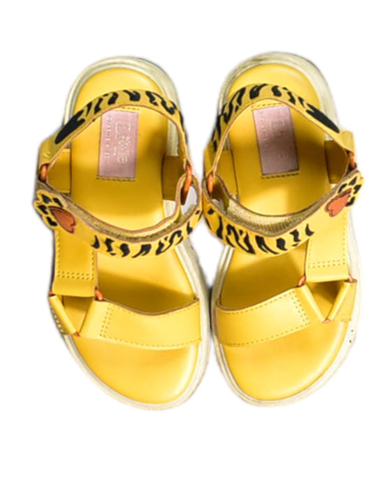 A Yellow Sandals from Charles & Keith in size O/S for girl. (Back View)