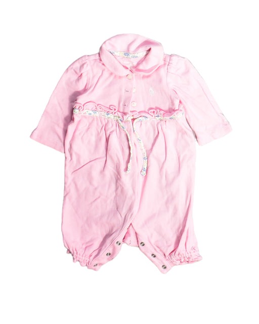 A Pink Jumpsuits from Ralph Lauren in size 0-3M for girl. (Front View)