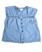 A Blue Sleeveless Dresses from Seed in size 3-6M for girl. (Front View)