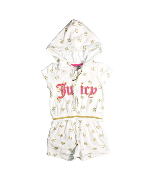 A White Rompers from Juicy Couture in size 4T for girl. (Front View)