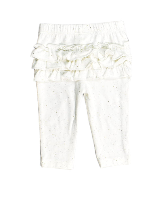 A White Casual Pants from Cat & Jack in size 0-3M for girl. (Back View)