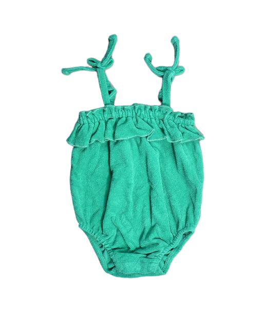 A Green Bodysuits from Seed in size 0-3M for girl. (Front View)