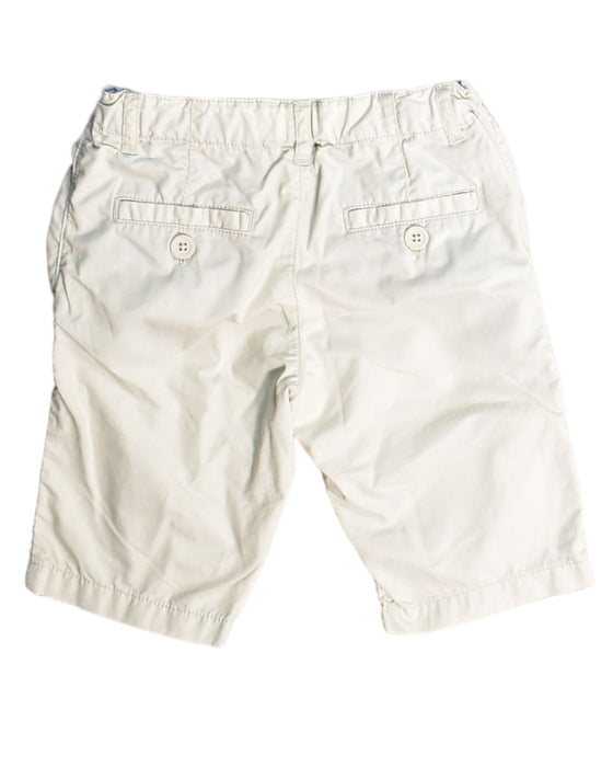 A White Shorts from Petit Bateau in size 5T for boy. (Back View)