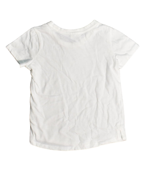 A White T Shirts from Seed in size 5T for girl. (Back View)