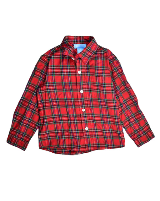 A Red Shirts from Anavini in size 6T for boy. (Front View)