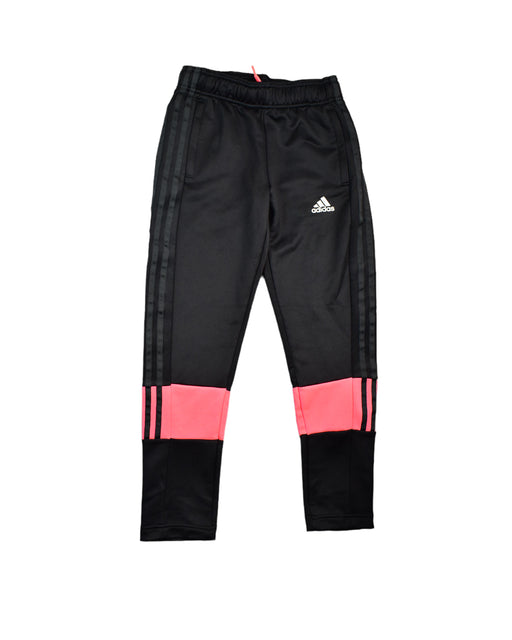 A Black Casual Pants from Adidas in size 10Y for boy. (Front View)