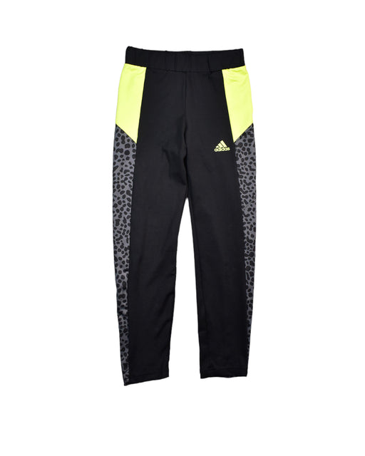 A Black Casual Pants from Adidas in size 10Y for girl. (Front View)