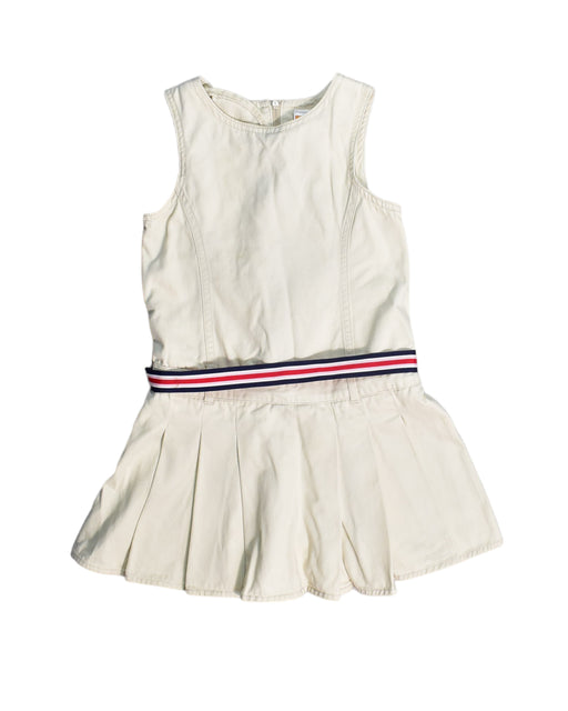 A White Sleeveless Dresses from Gymboree in size 5T for girl. (Front View)