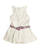 A White Sleeveless Dresses from Gymboree in size 5T for girl. (Back View)