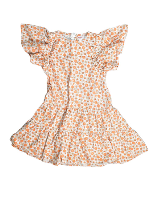 A Orange Short Sleeve Dresses from Seed in size 4T for girl. (Front View)