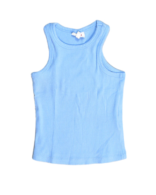 A Blue Sleeveless Tops from Seed in size 4T for girl. (Front View)