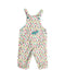A White Long Overalls from DPAM in size 3-6M for girl. (Front View)