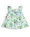 A White Sleeveless Dresses from DPAM in size 0-3M for girl. (Back View)