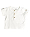A White Short Sleeve Tops from Mamas & Papas in size 3-6M for boy. (Front View)