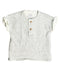 A White Short Sleeve Tops from Mamas & Papas in size 3-6M for boy. (Front View)