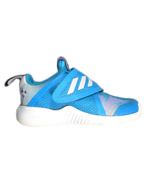 A Blue Sneakers from Adidas in size 3T for boy. (Front View)
