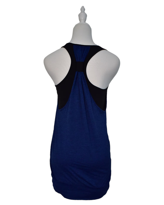 A Blue Sleeveless Tops from Seraphine in size XS for maternity. (Back View)