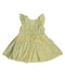 A Yellow Sleeveless Dresses from Sprout in size 2T for girl. (Back View)
