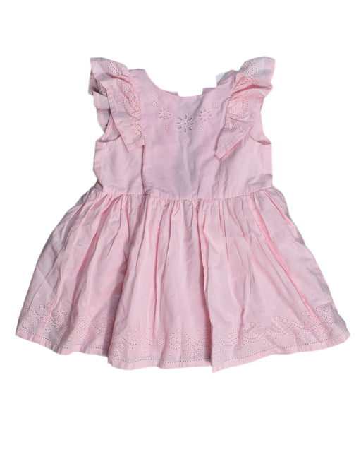 A Pink Sleeveless Dresses from Sprout in size 2T for girl. (Front View)