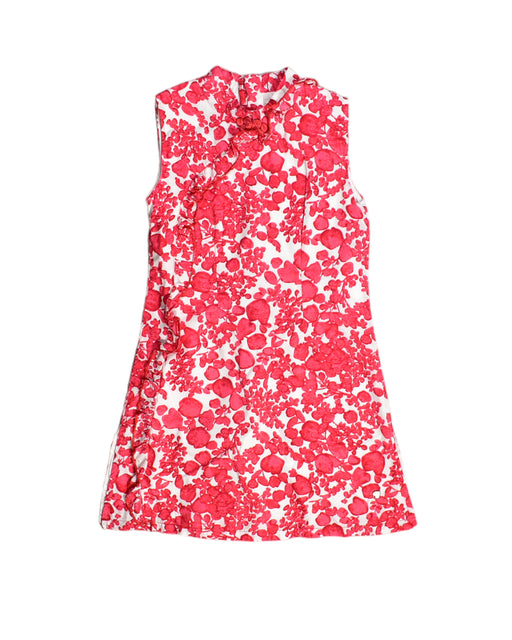 A Red Sleeveless Dresses from bloomB in size 4T for girl. (Front View)