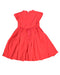 A Red Sleeveless Dresses from Chateau de Sable in size 6T for girl. (Back View)