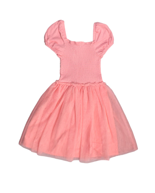 A Pink Sleeveless Dresses from Seed in size 3T for girl. (Front View)