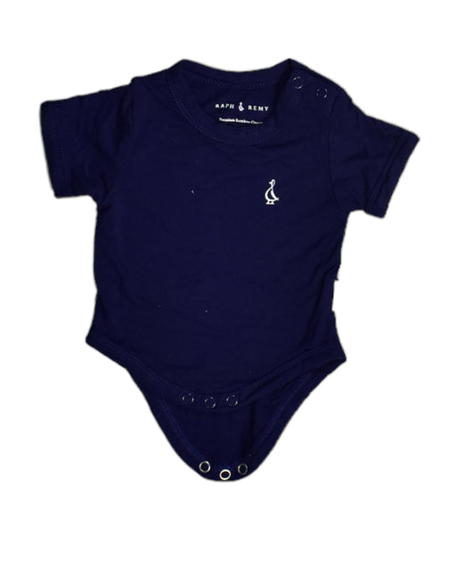 A Navy Bodysuits from Raph and Remy in size Newborn for boy. (Front View)