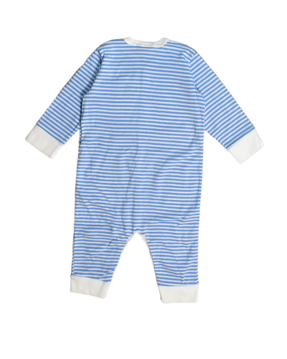 A Blue Onesies from Petit Bateau in size 6-12M for boy. (Back View)