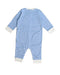 A Blue Onesies from Petit Bateau in size 6-12M for boy. (Back View)