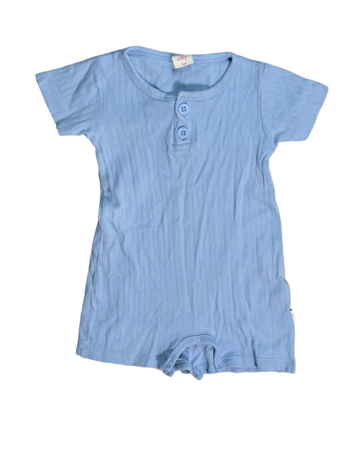 A Blue Rompers from Elly in size 6-12M for girl. (Front View)