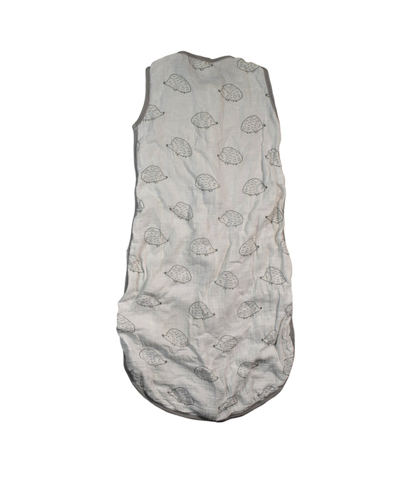 A Grey Sleepsacs from Swaddle Designs in size 12-18M for neutral. (Back View)