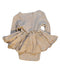 A Brown Bodysuits from Monbebe in size 6-12M for girl. (Back View)