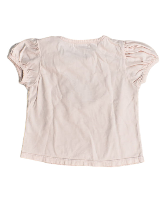 A Pink Short Sleeve Tops from Absorba in size 2T for girl. (Back View)