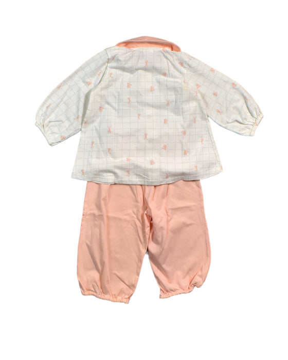 A Pink Pyjama Sets from Absorba in size 6-12M for girl. (Back View)