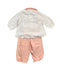 A Pink Pyjama Sets from Absorba in size 6-12M for girl. (Back View)