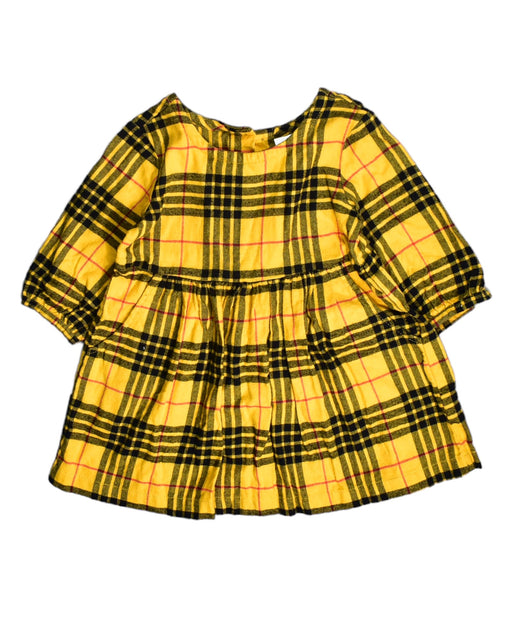 A Yellow Long Sleeve Dresses from Hanna Andersson in size 3T for girl. (Front View)