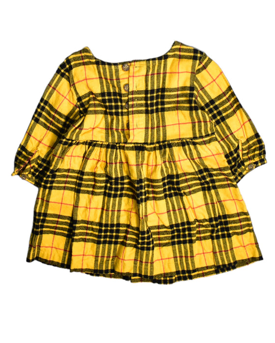 A Yellow Long Sleeve Dresses from Hanna Andersson in size 3T for girl. (Back View)